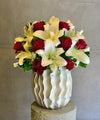 Bouquet de lys blancs