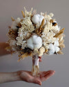 Doğal ve Bohem Dokunuş: Kuru Çiçek ve Pamuk Buketi