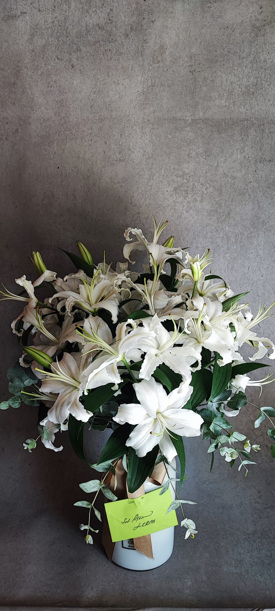 Bouquet de lys blancs