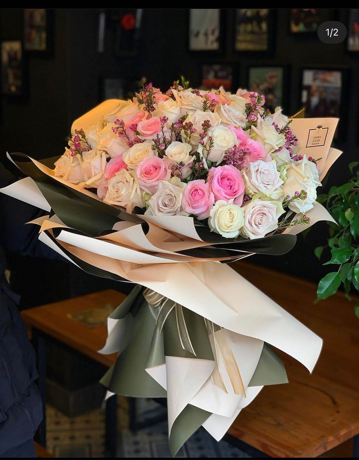 Rosa Traumstrauß