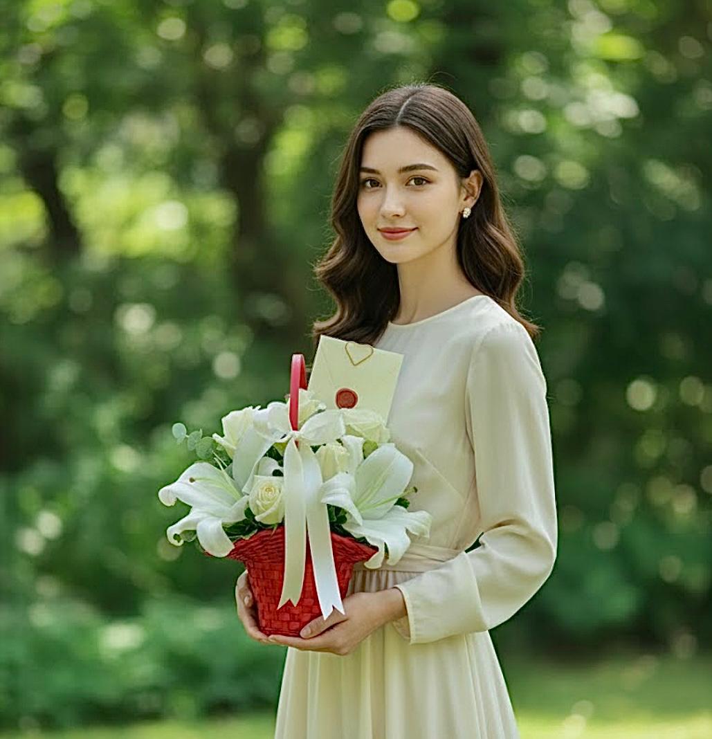 Sepette Kokulu  Lilyum ve Gül