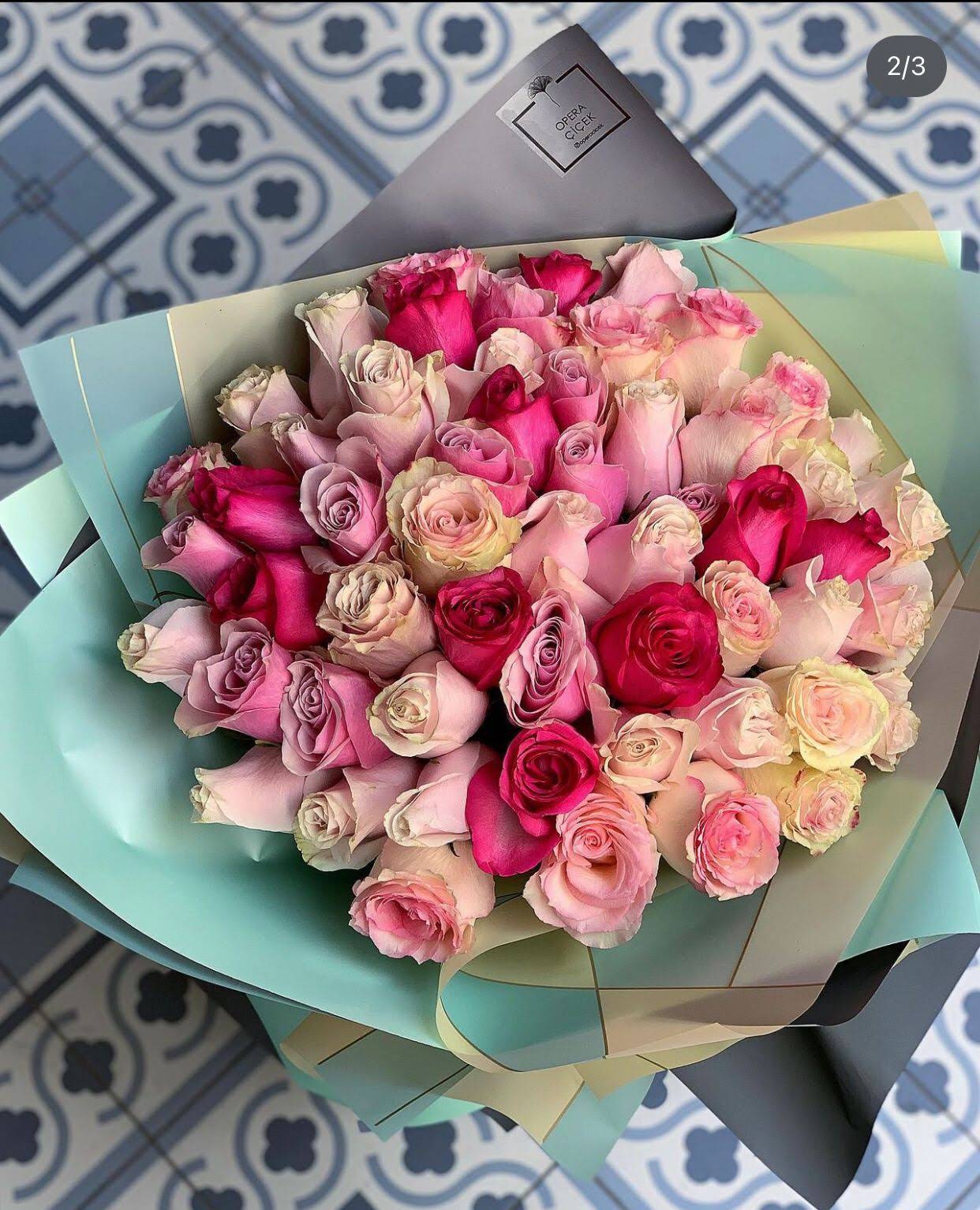 Rosa Traumstrauß